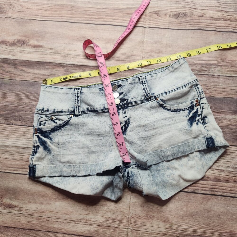 5/$15 YMI Acid Wash Grunge Jean Shorts - Picture 4 of 7